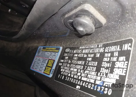 2012 Kia Sorento Ex from USA, damaged, VIN 5XYKU3A64CG213730